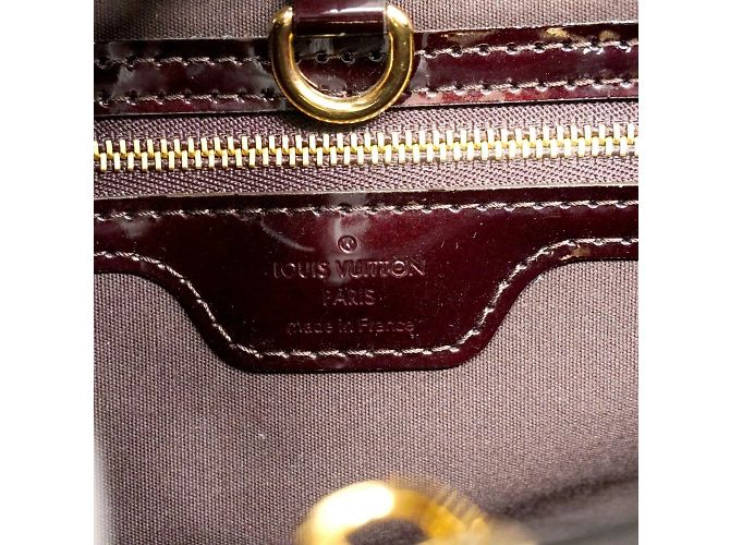 Borsa Tote Vernis Wilshire PM di Louis Vuitton Bordò - vista 5