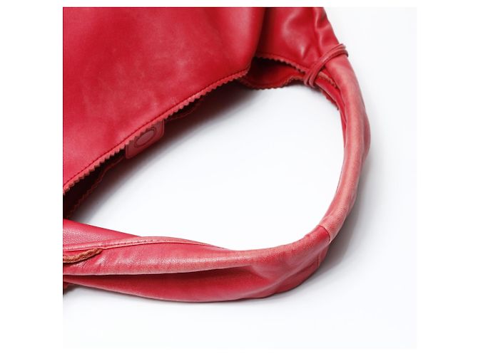 Borsa a Spalla in Pelle Morbida Anagram Loewe Rosso - vista 12