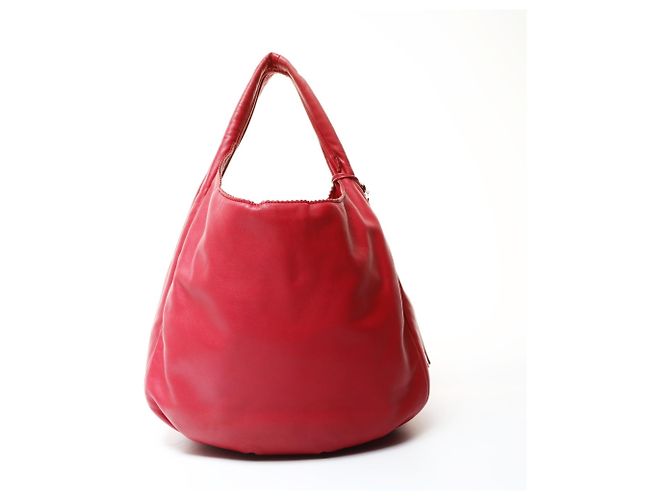 Borsa a Spalla in Pelle Morbida Anagram Loewe Rosso - vista 2