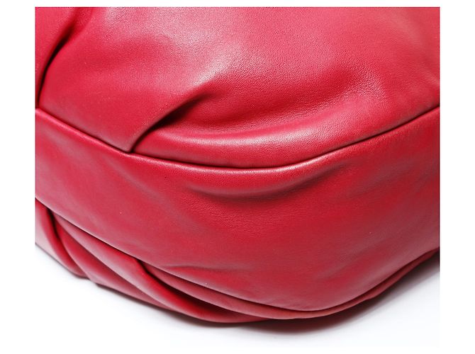 Borsa a Spalla in Pelle Morbida Anagram Loewe Rosso - vista 6
