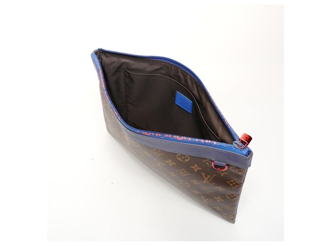 Bolso Clutch Apollo Monogram Pacific Louis Vuitton M63048 Castaño - vista 11