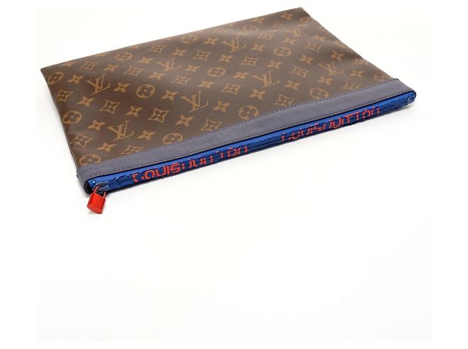 Bolso Clutch Apollo Monogram Pacific Louis Vuitton M63048 Castaño - vista 12
