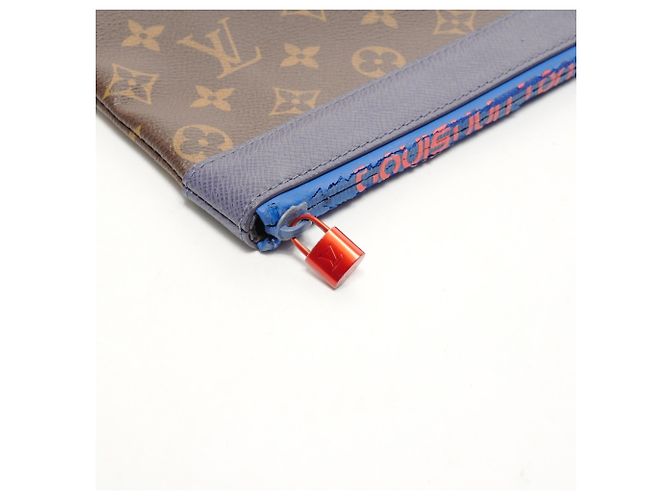 Bolso Clutch Apollo Monogram Pacific Louis Vuitton M63048 Castaño - vista 13
