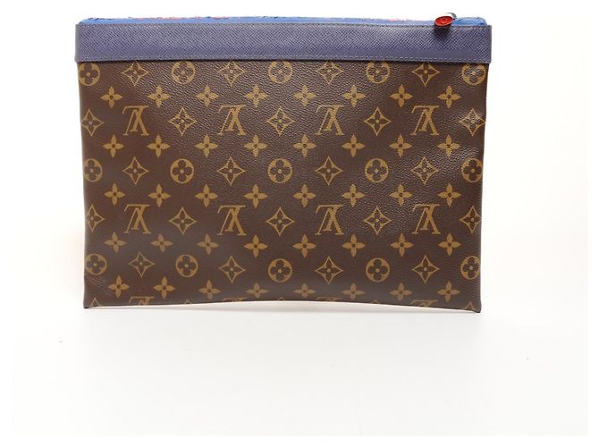 Bolso Clutch Apollo Monogram Pacific Louis Vuitton M63048 Castaño - vista 2