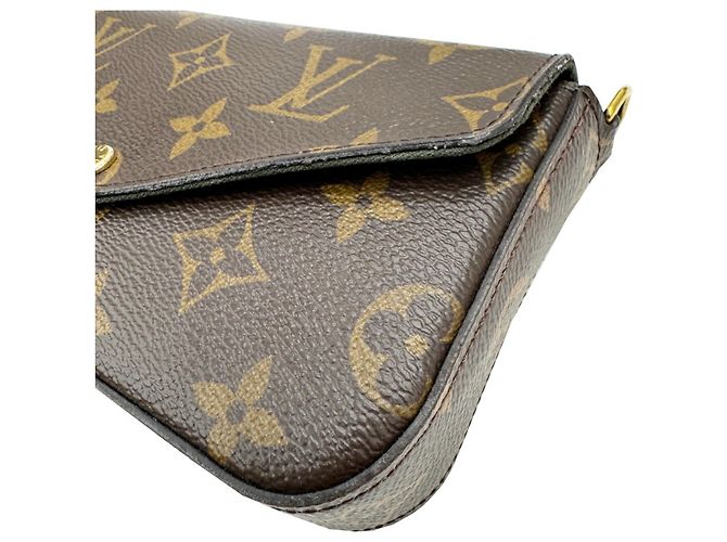 Borsa a Spalla Multi Pochette Felicie Monogram M80091 di Louis Vuitton Marrone - vista 6