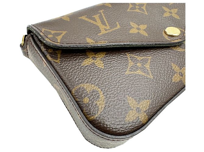 Borsa a Spalla Multi Pochette Felicie Monogram M80091 di Louis Vuitton Marrone - vista 7