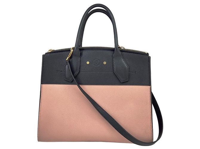 Borsa City Steamer MM Louis Vuitton Nero Rosa - vista 4