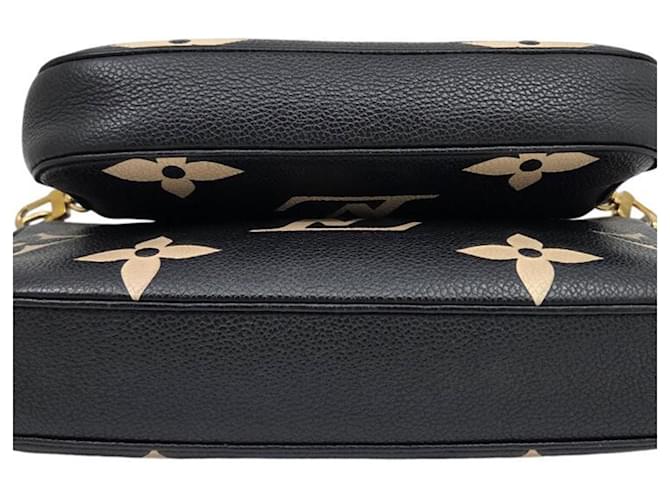 Louis Vuitton Monogram Empreinte Multi Pochette Accessori Nero Beige - vista 3