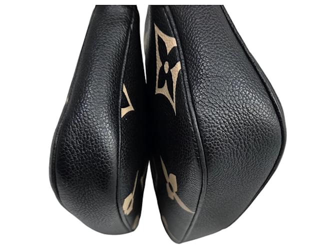 Louis Vuitton Monogram Empreinte Multi Pochette Accessori Nero Beige - vista 6