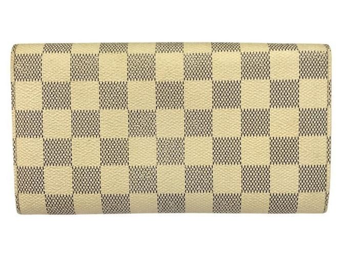 Cartera Larga Damier Azur Louis Vuitton Blanco - vista 2