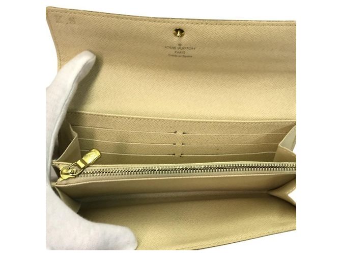 Cartera Larga Damier Azur Louis Vuitton Blanco - vista 4
