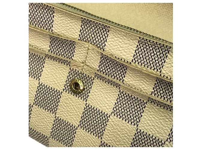 Cartera Larga Damier Azur Louis Vuitton Blanco - vista 5