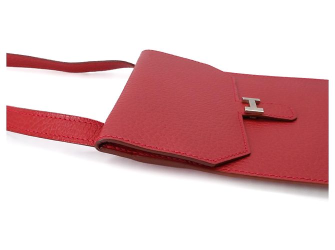 Borsa a spalla mini Amélie Pochette di Hermès in rosso - vista 6