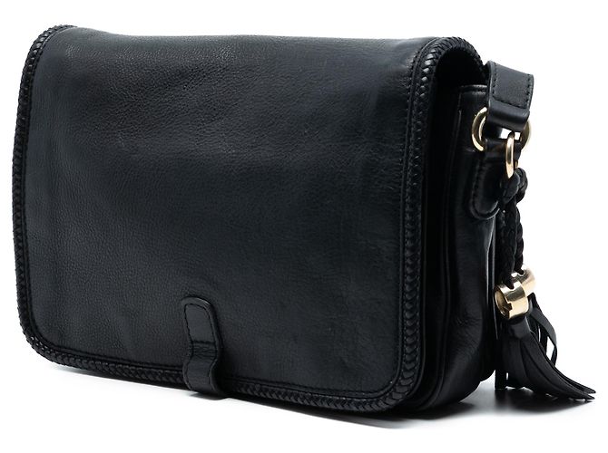Borsa a tracolla Marrakech in pelle nera Gucci Nero - vista 2