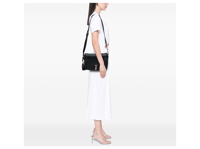 Borsa a tracolla Marrakech in pelle nera Gucci Nero - vista 7