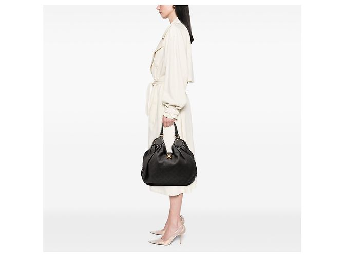 Louis Vuitton Marrone Monogramma Mahina XL Marrone scuro - vista 7