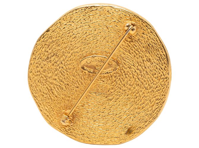 Spilla a forma di moneta placcata in oro 31 Rue Cambon di Chanel D'oro - vista 2