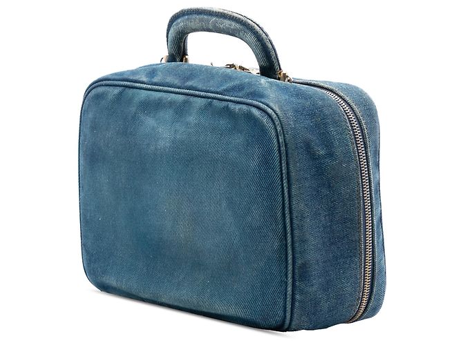 Borsa Vanity in Denim Blu CC di Chanel - vista 2