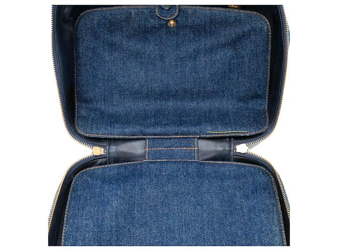 Borsa Vanity in Denim Blu CC di Chanel - vista 4