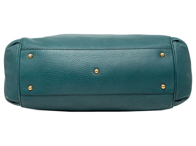 Gucci Grünes Mittelgroßes Leder Ride Top Handle Bag Dunkelgrün - Ansicht 3