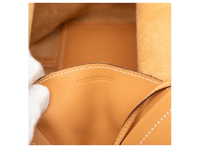 Borsa in pelle marrone LOEWE Caramello - vista 6