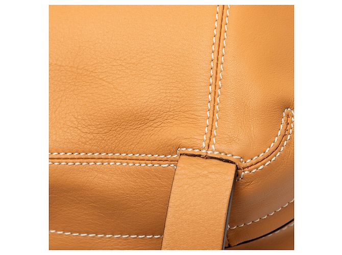 Borsa in pelle marrone LOEWE Caramello - vista 7