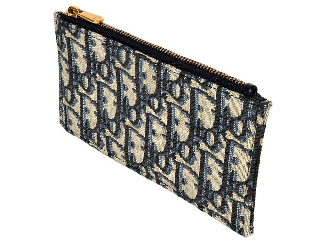 Portafoglio Saddle Christian Dior con catena Blu - vista 9