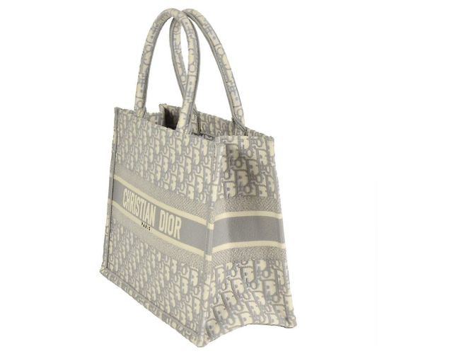 Mittelgroße Dior Oblique bestickte Tote Bag Christian Dior Braun - Ansicht 2