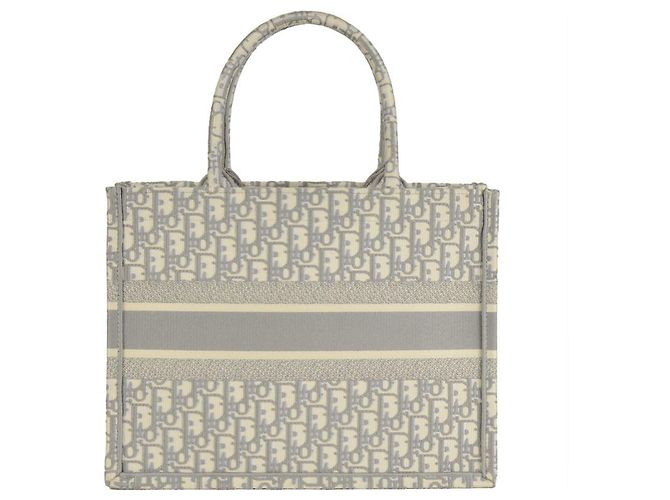 Mittelgroße Dior Oblique bestickte Tote Bag Christian Dior Braun - Ansicht 3