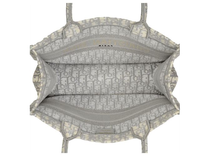 Mittelgroße Dior Oblique bestickte Tote Bag Christian Dior Braun - Ansicht 5