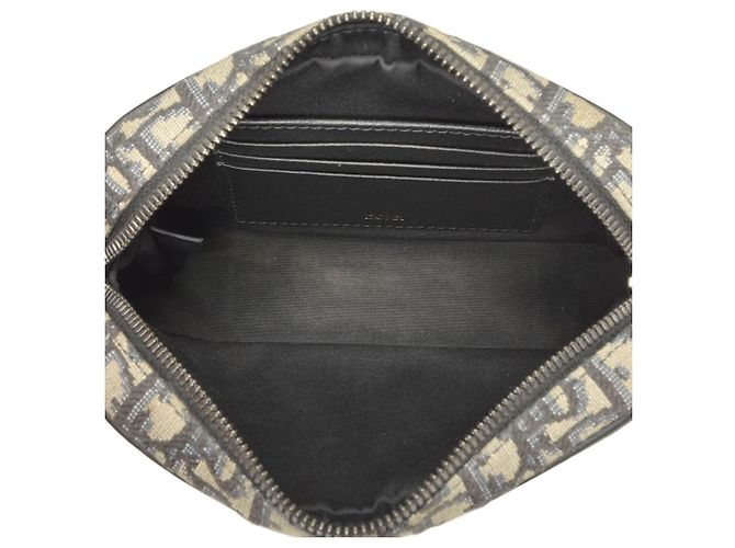 Borsa a spalla mini Dior Safari di Christian Dior Nero Beige - vista 6