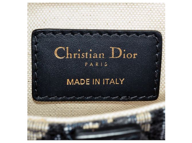 Mini borsa a mano Oblique Saddle Christian Dior Blu navy - vista 6