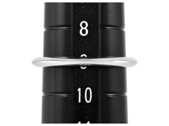 Tiffany & Co. Platin Solitaire Ring mit Princess Cut Diamant - Ansicht 5