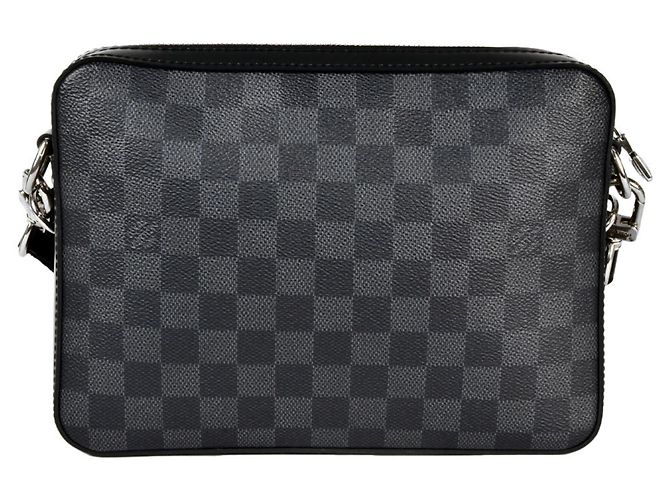 Borsa a Spalla Trio di Louis Vuitton Nero Damier ebene - vista 3