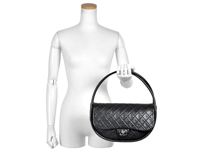 Borsa Hula Hoop di Chanel Nero - vista 7