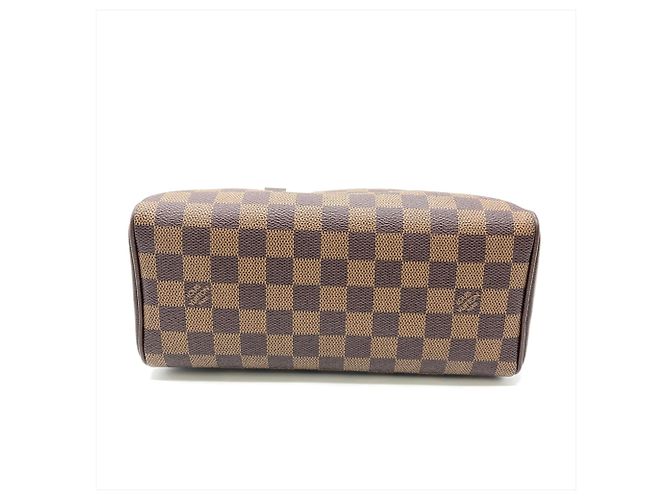 Borsa Louis Vuitton Brera in Damier Ebene Marrone - vista 3