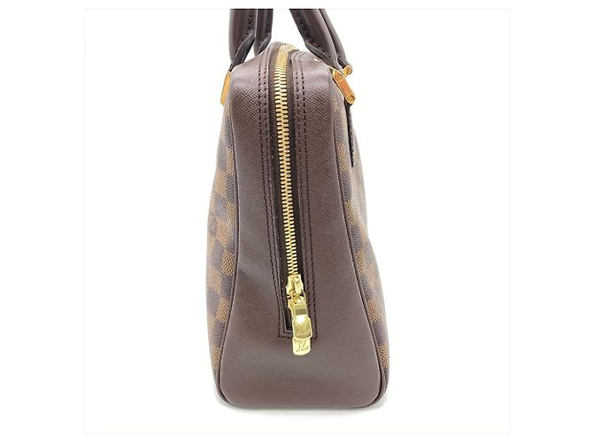 Borsa Louis Vuitton Brera in Damier Ebene Marrone - vista 4