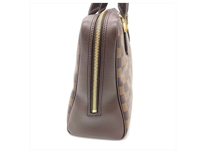 Borsa Louis Vuitton Brera in Damier Ebene Marrone - vista 5