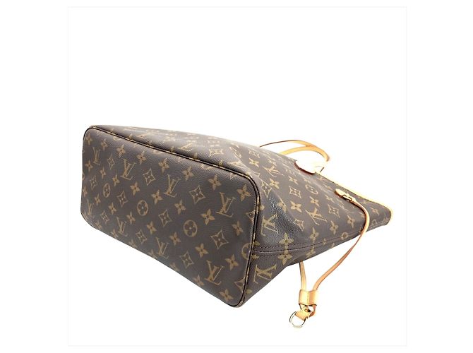 Borsa Tote Louis Vuitton Neverfull MM Marrone Monogramma - vista 5