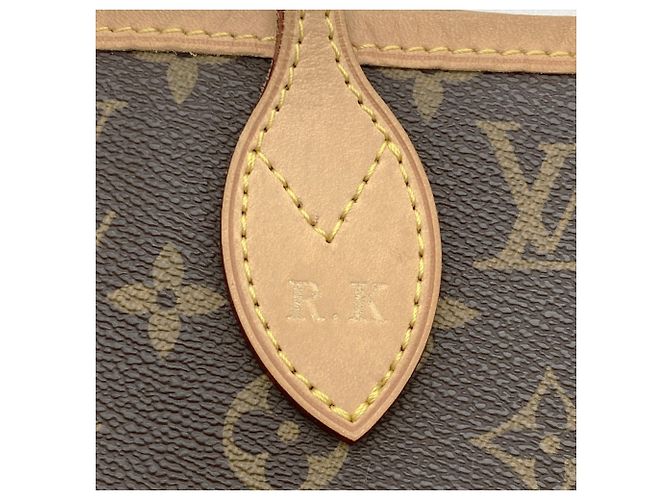 Borsa Tote Louis Vuitton Neverfull MM Marrone Monogramma - vista 8