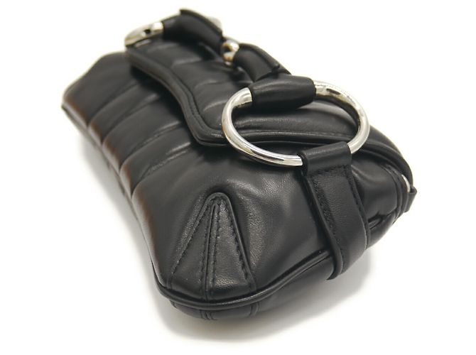 Borsa a spalla piccola Horsebit di GUCCI Nero - vista 5