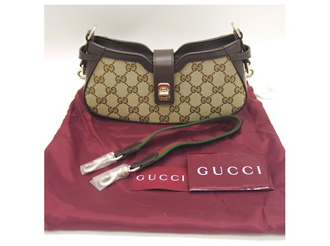 Borsa a Spalla Moonside Mini GUCCI Beige - vista 10