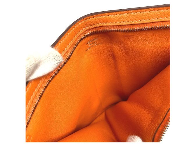 Hermès Zip Zap Kompaktgeldbörse Orange - Ansicht 15