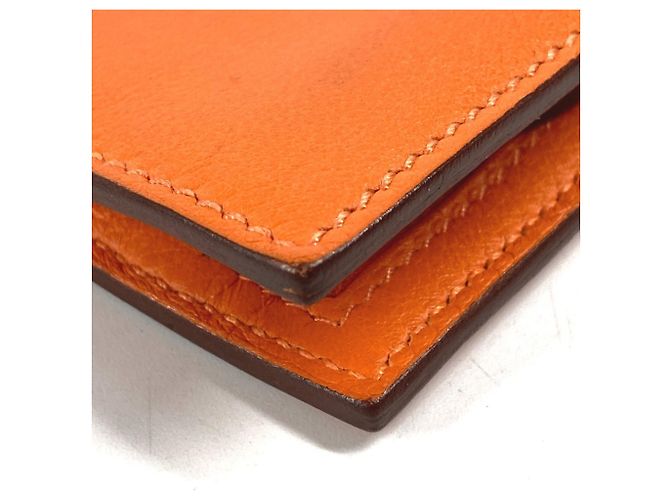 Hermès Zip Zap Kompaktgeldbörse Orange - Ansicht 6