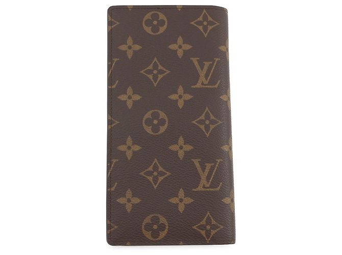 Portafoglio Lungo Monogramma Louis Vuitton Brazza M66540 Marrone - vista 3