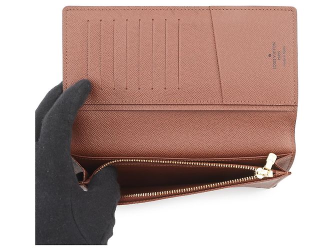 Portafoglio Lungo Monogramma Louis Vuitton Brazza M66540 Marrone - vista 5