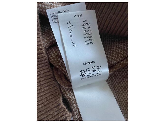 Suéter de Jacquard Monogram Louis Vuitton Castaño Blanco - vista 9
