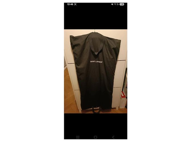 Blazer de Lana Saint Laurent Negro Gris - vista 11