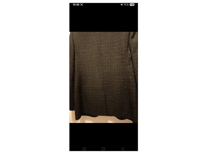 Blazer de Lana Saint Laurent Negro Gris - vista 6