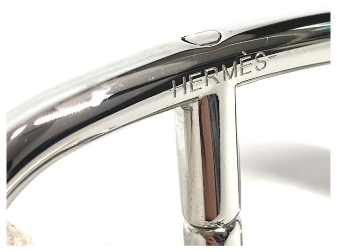 Ring Hermès HERMES Logo Chaine d'Ancre Portachiavi Catena Argento - vista 10